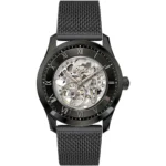 1514255-hugo-boss-watch-automatic-men-black-dial-mesh-stainless-steel-metal-strap-analog-three-hand-principle-skeleton