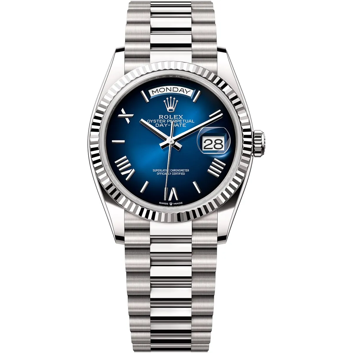 128239-0063-rolex-watch-oyster-perpetual-day-date-superlative-chronometer-officially-certified-men-blue-dial-metal-silver-strap-automatic-analog-sweeping-hands