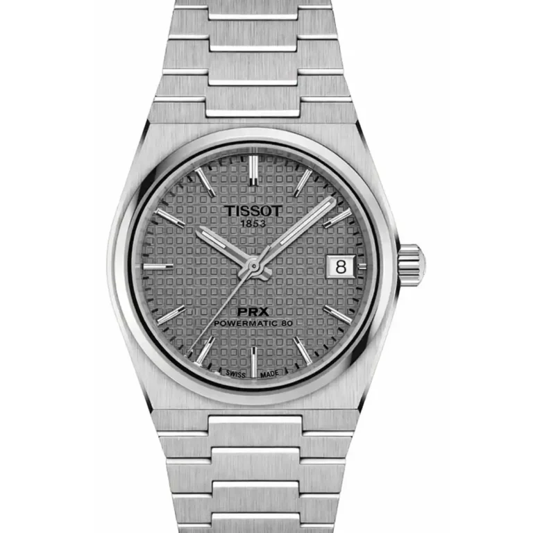 ساعه-تيسوت-prx-اوتوماتيك-سويسريه-بلون-مينا-رمادى-اوستيم-كعدن-فضى-للرجال-ساعات-تيسوت-اصليه-مصر