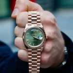 ⁦ساعة رولكس Rolex داي ديت للرجال نحاسى⁩ - الصورة ⁦9⁩