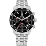 1792156-tommy-hilfiger-watch-chronograph-men-black-dial-metal-stainless-steel-silver-strap-quartz-analog-th85